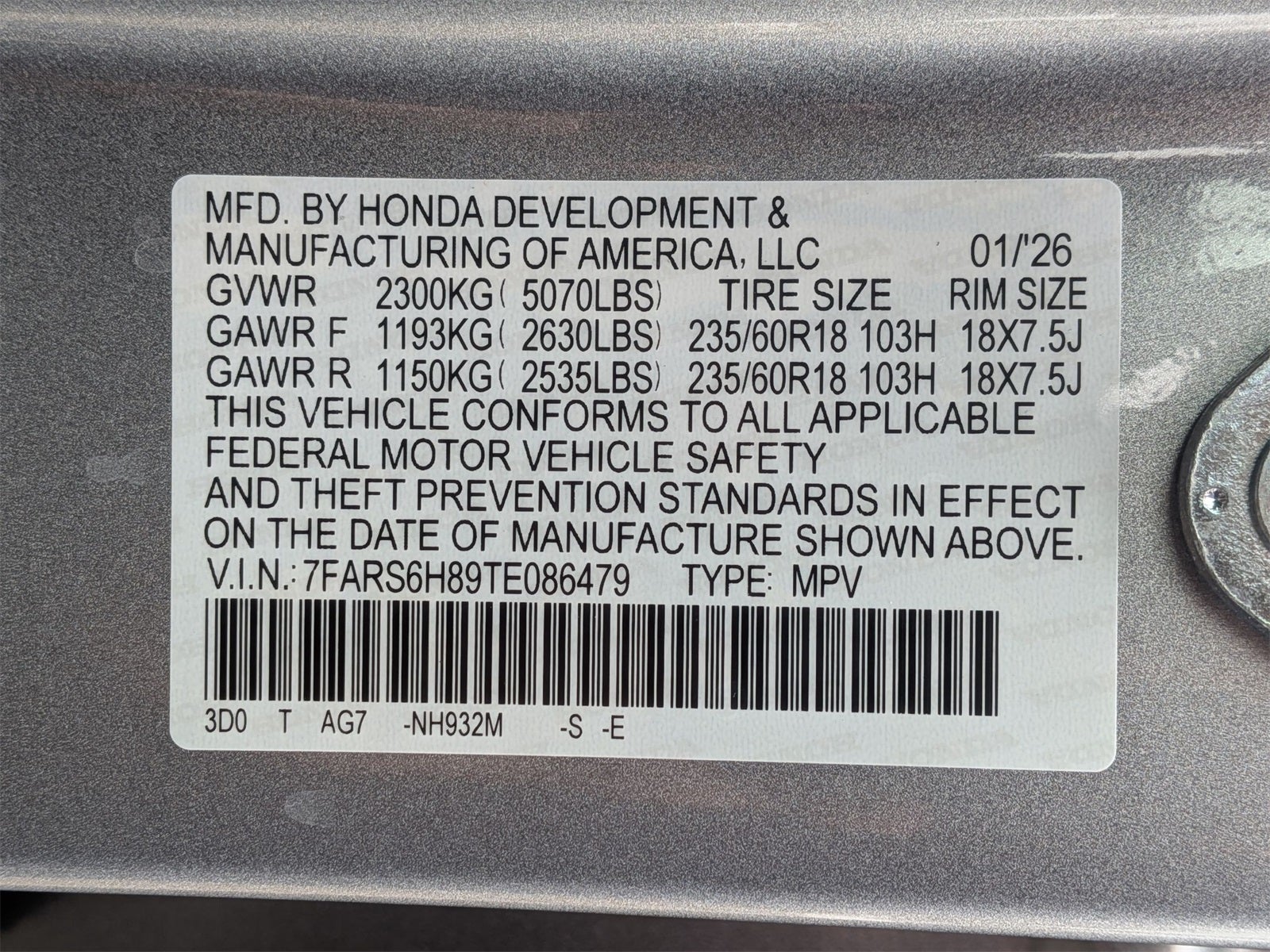 2026 Honda CR-V Hybrid Sport-L