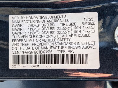 2026 Honda CR-V Hybrid Sport Touring