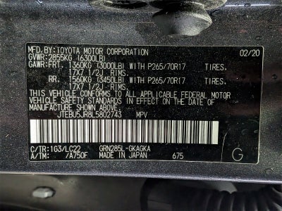 2020 Toyota 4Runner TRD Off-Road Premium