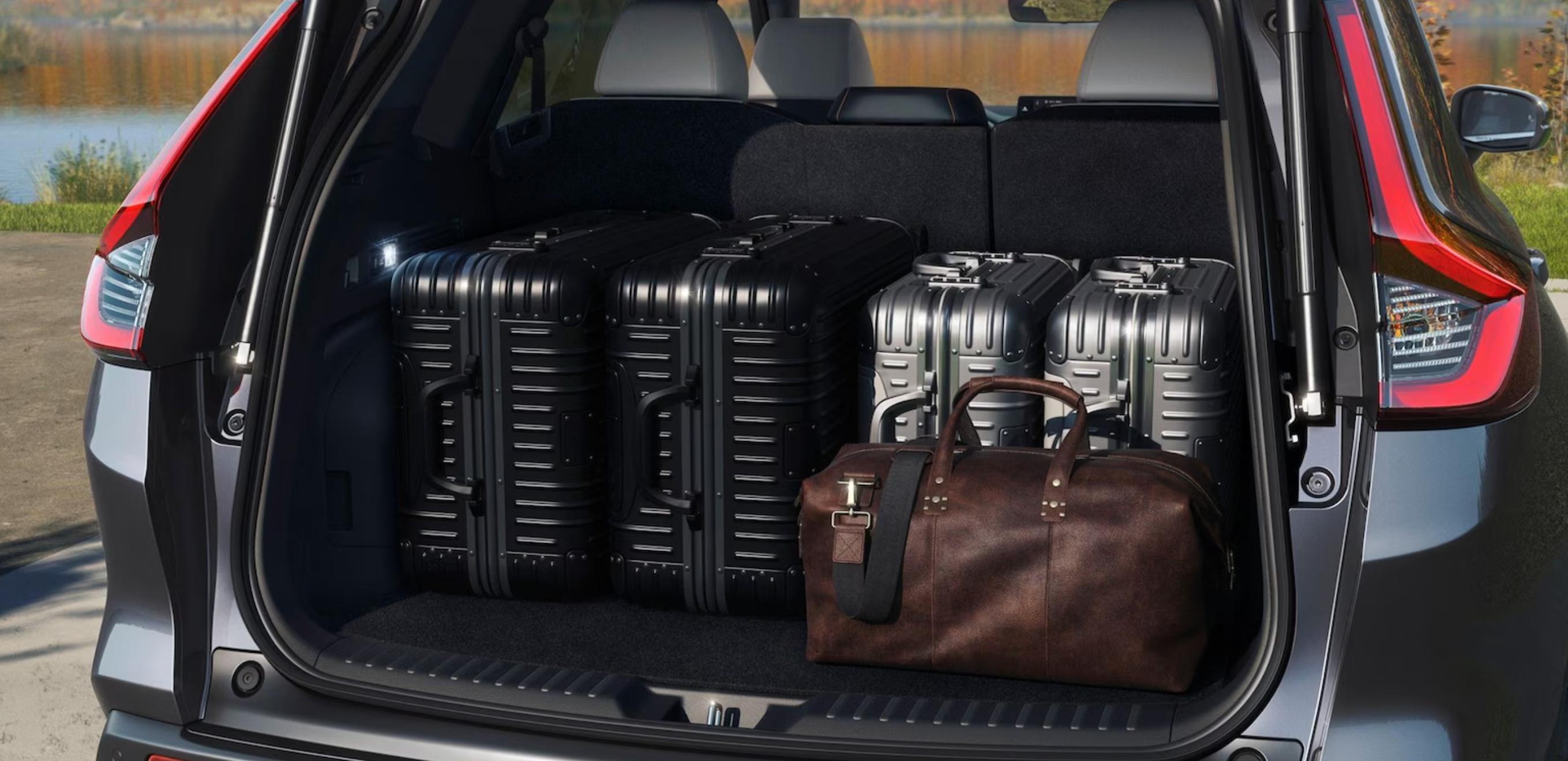 New Honda CR-V with Luggage in Rear - Nearby Cambridge