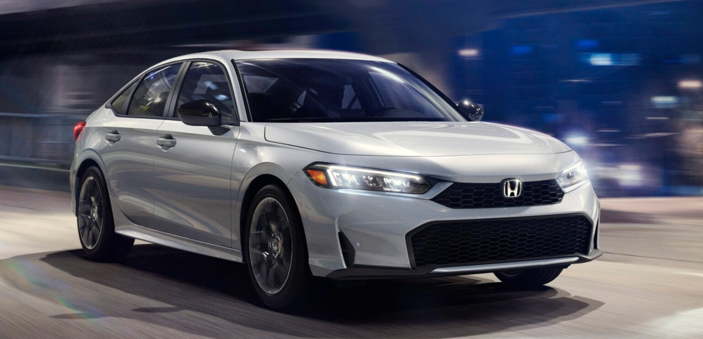 2026 Honda Civic Sedan Sport Touring Hybrid shown in Solar Silver Metallic for sale in Zanesville, OH