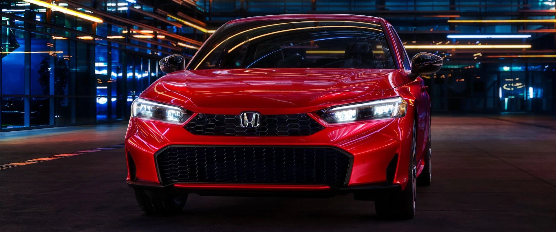 Grille of red 2026 Honda Civic Sedan in Zanesville, OH