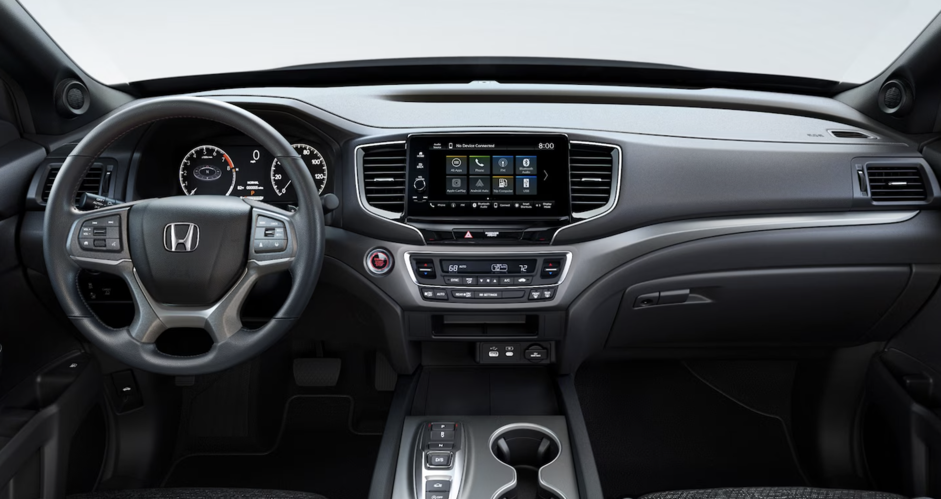 New 2025 Honda Ridgeline Interior Tech and Safety Near Me in Zanesville, OH