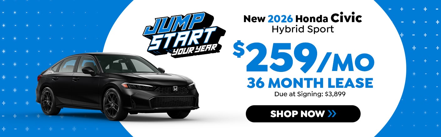 New 2026 Honda Civic Hybrid Sport Offer