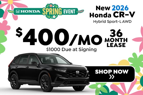 New 2026 CR-V Hybrid Sport-L AWD Offers in Zanesville, OH
