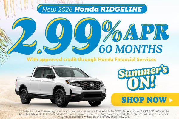 New 2026 Honda Ridgeline