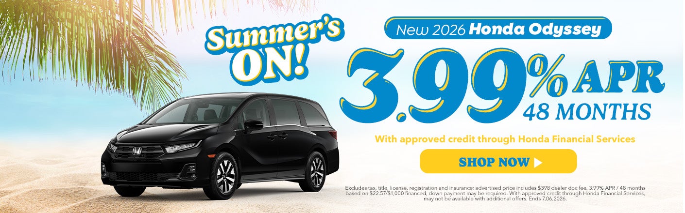 New 2026 Honda Odyssey offers near Cambridge