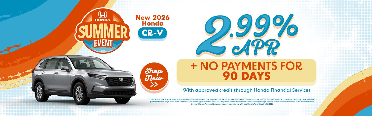 New 2026 Honda CR-V offers in Zanesville, OH