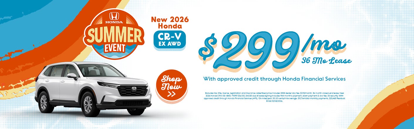 New 2026 Honda CR-V offers in Zanesville, OH
