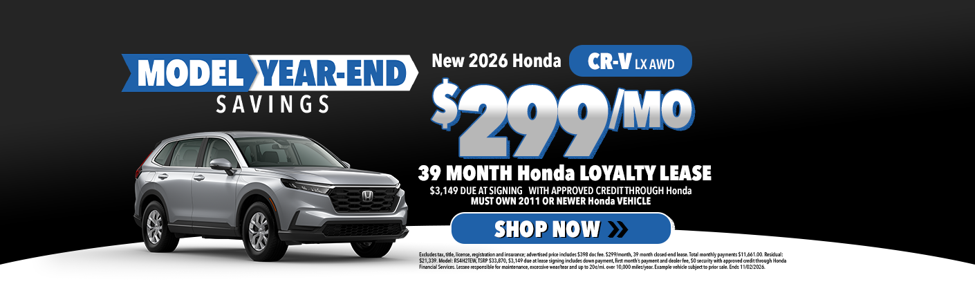New 2026 Honda CR-V offers in Zanesville, OH
