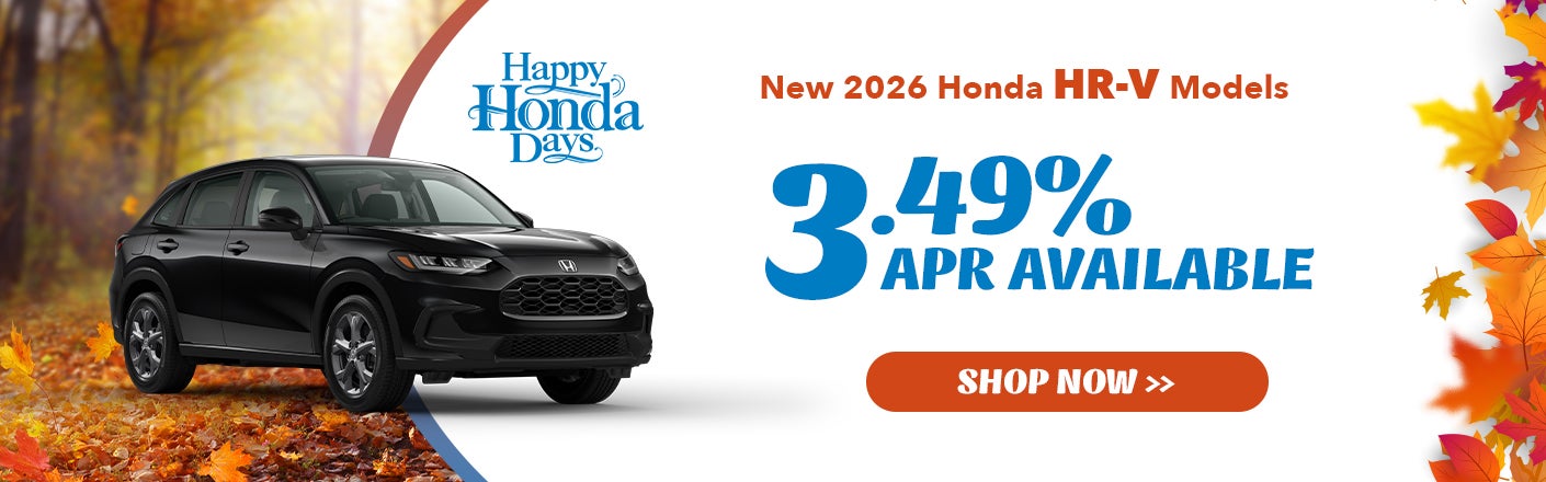 New 2026 Honda HR-V Models Offer in Zanesville